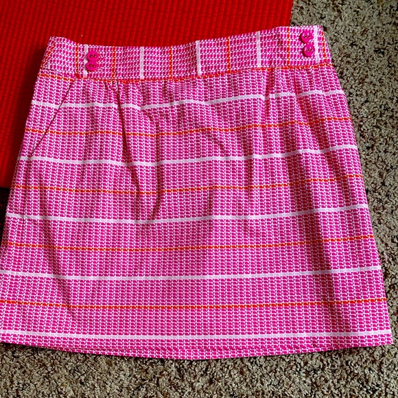 Vineyard Vines Whale Print Pink, orange and white Women’s skirt. EUC - Picture 1 of 5